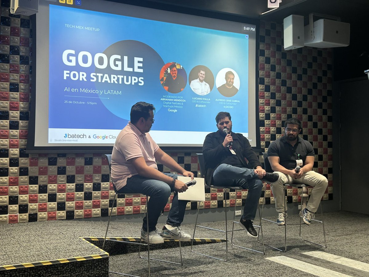 AlexPulidoG's tweet photo. Gran participación de #Batech en alianza con @googlemexico en la #MexicoTechWeek.

Exploramos historias de exits inspiradoras en LATAM y USA, dos regiones con realidades y oportunidades muy diferentes.

#Emprendedores: fundamentales en la cadena de suministro.

#Nearshoring https://t.co/I5IBkxBUn2