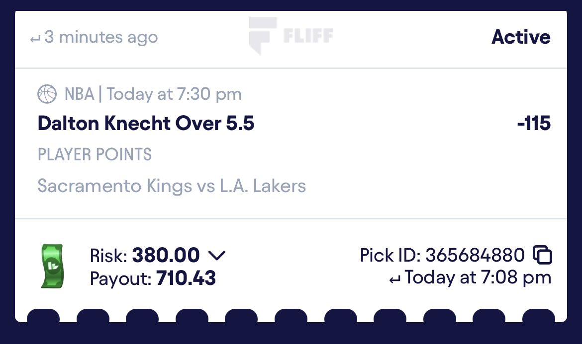 RiooBets's tweet image. 🚨STARTS IN 15 MINUTES 

- Dalton Knecht o5.5 points 🔥

Goodluck if tailing 🧪🤌🏻