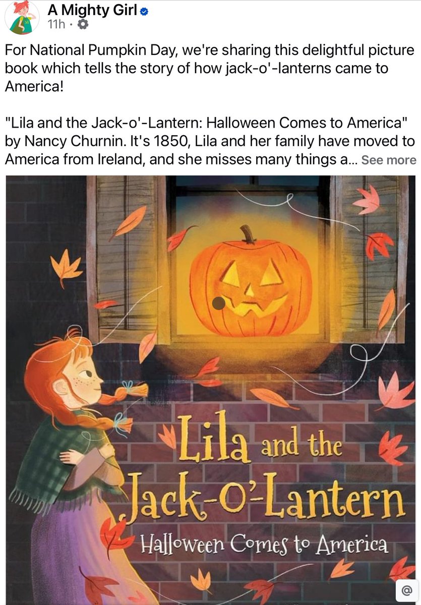Nancy Churnin (@nchurnin) on Twitter photo Thanks for the Lila love, <a href="/amightygirl/">A Mighty Girl</a> Thrilled to share this story of the Irish immigrants who brought their #Halloween customs to America. Grateful for all you do to shine light on mighty girls! <a href="/annelibrayillo/">Anneli Bray</a> <a href="/AlbertWhitman/">Albert Whitman & Co.</a> <a href="/tenementmuseum/">The Tenement Museum</a> #kidlit Thanks for the Lila love, <a href="/amightygirl/">A Mighty Girl</a> Thrilled to share this story of the Irish immigrants who brought their #Halloween customs to America. Grateful for all you do to shine light on mighty girls! <a href="/annelibrayillo/">Anneli Bray</a> <a href="/AlbertWhitman/">Albert Whitman & Co.</a> <a href="/tenementmuseum/">The Tenement Museum</a> #kidlit