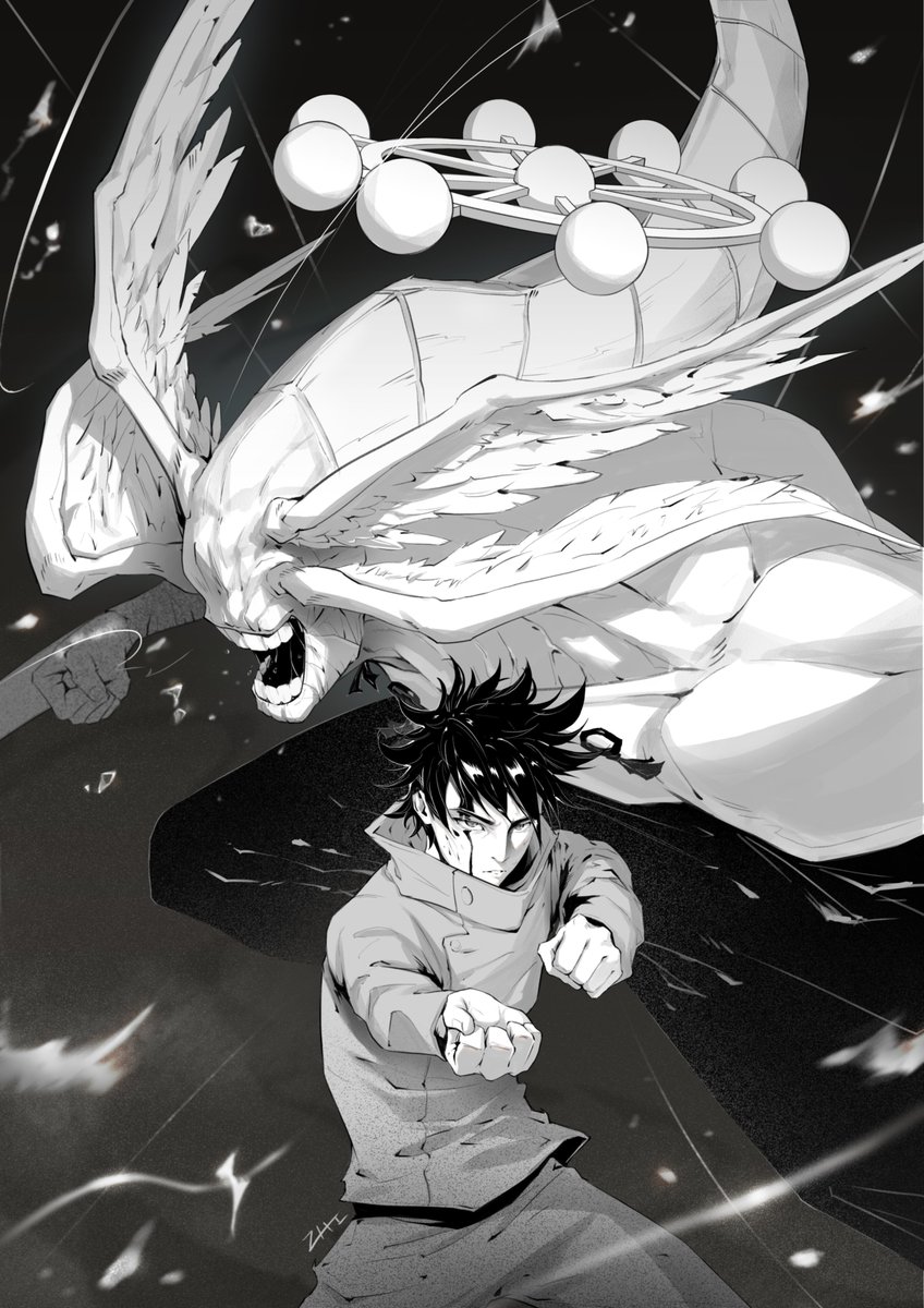Zhi_draws's tweet photo. Jujutsu kaisen fanart. 
#JujutsuKaisen #jujutsukaisenfanart #fanart #digitalart #MegumiFushiguro #mangaart #lineart https://t.co/eqjf0ryrVw