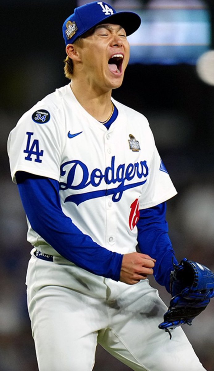 BlakeHHarris's tweet photo. Yoshinobu Yamamoto's last 3 postseason starts

15.2 IP
3 ER
7 H
4 BB
14 K

The rookie is showing up on the biggest stage in the world 🔥 https://t.co/ndD5FDp6uU