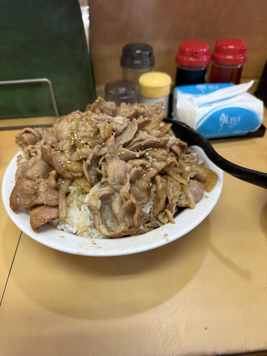 これで普通盛り🤣
 #大進亭 #高尾