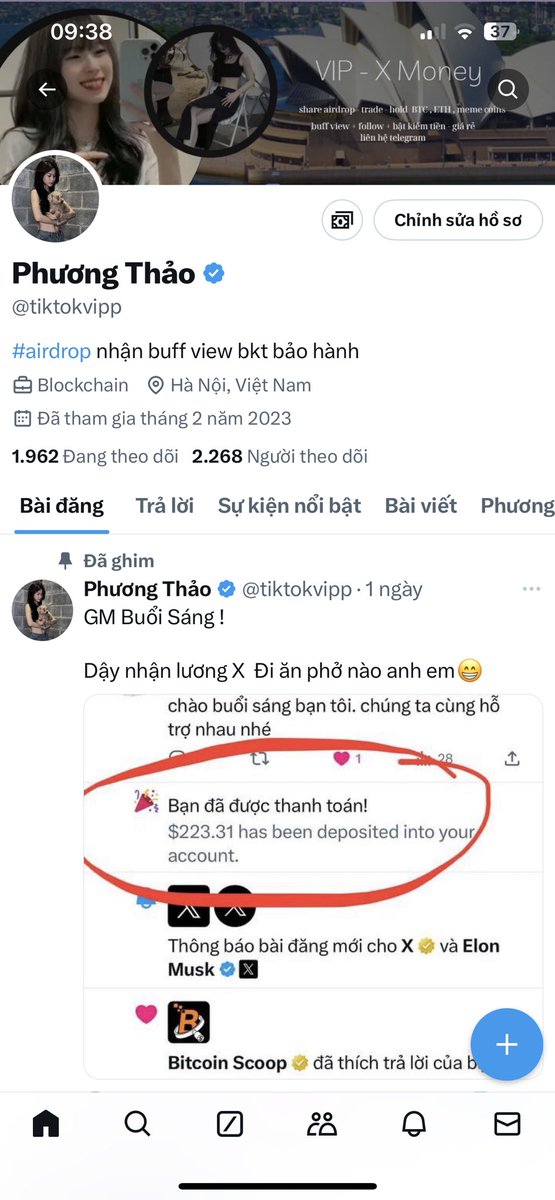 Phương Thảo tweet media