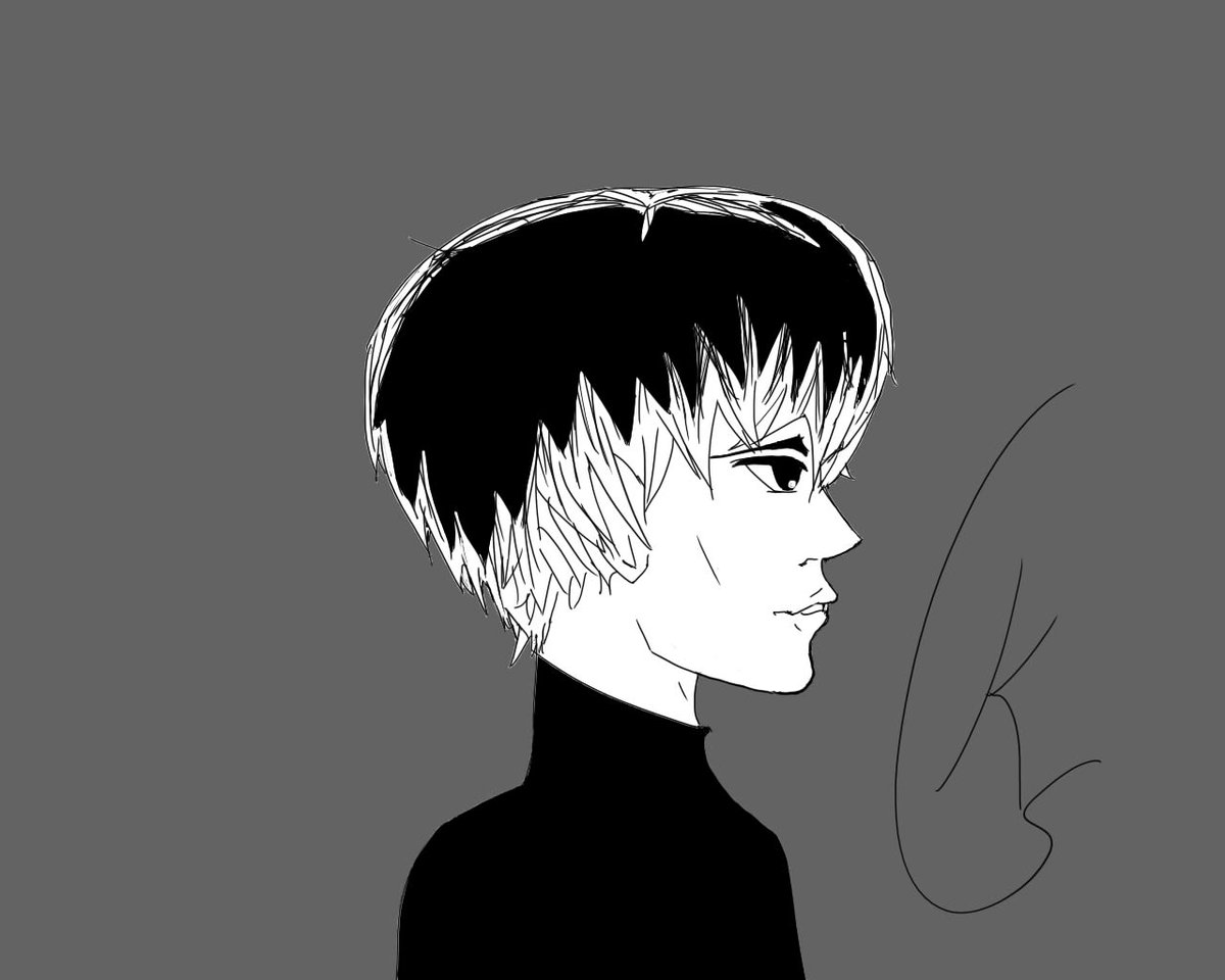 Did some facial proportion practice with one of my favorite characters, Haise Sasaki! I think it's a pretty big step forward for me.