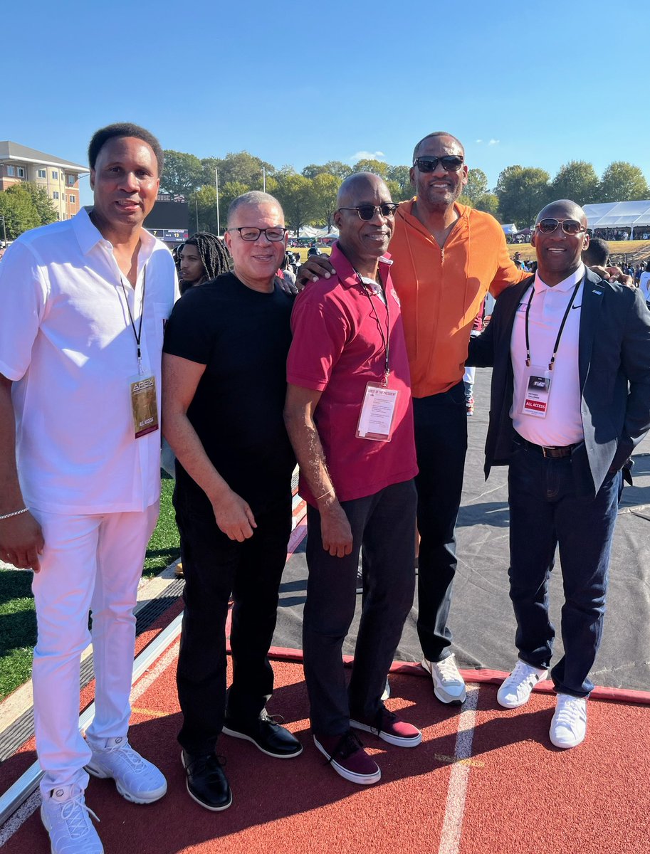 Spelhouse Homecoming w/ Morehouse AD Harold Ellis; Olympian Hurdler, <a href="/EdwinMoses45/">User45</a>; NBA Player and TV Analyst, Steve Smith; and SIAC Commissioner, Anthony Holloman.
