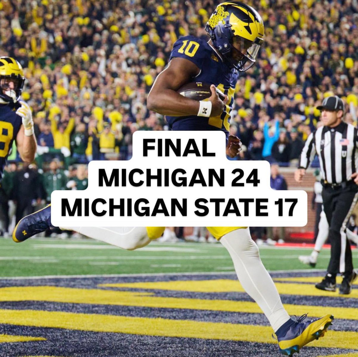 UMGoBlog's tweet photo. Final from Ann Arbor 〽️ #GoBlue #BeatState https://t.co/eOH2WCoM2Y