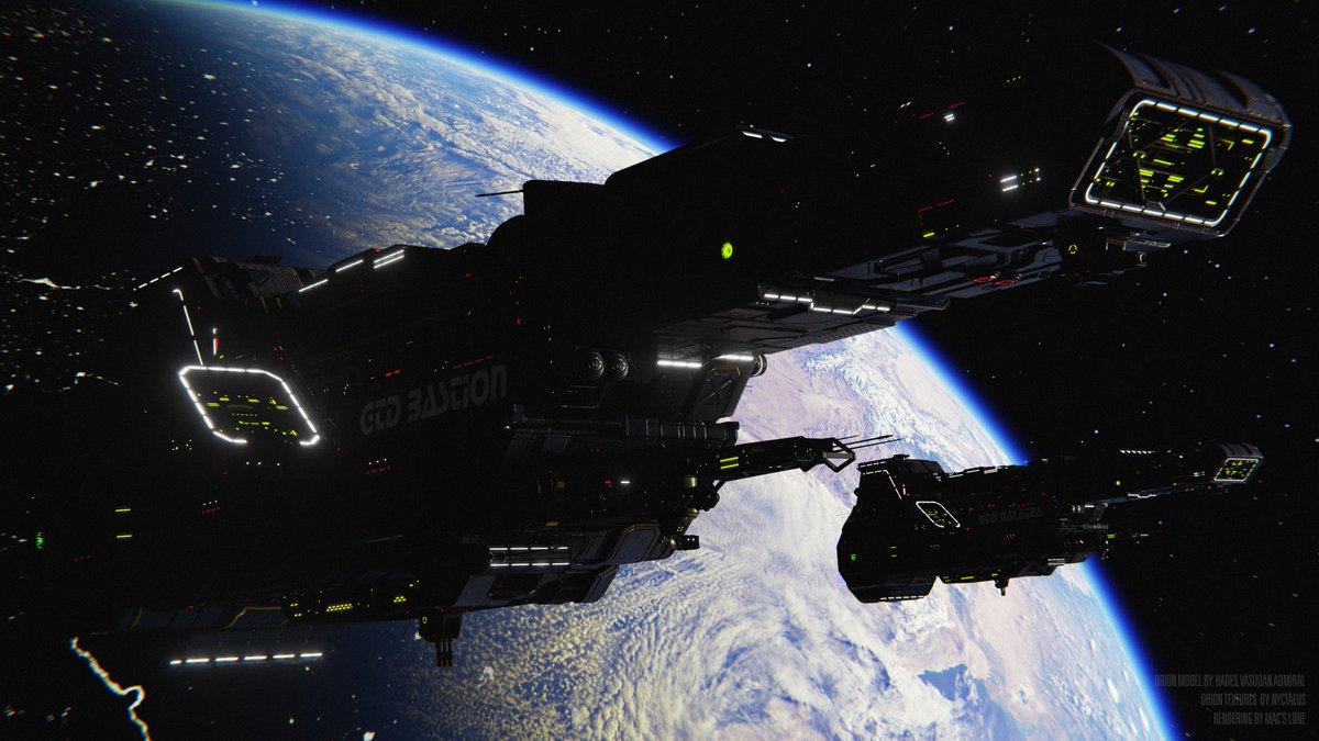 MacsLore's tweet image. The mood for an Orion Destroyer from #freespace struck me. But after spending most of the day trying and failing to get Procedural Celestial Objects to work in #Blender, I gave up and bought GeoSim instead.
PCO has serious potential, but I'll try it again after its out of Alpha.