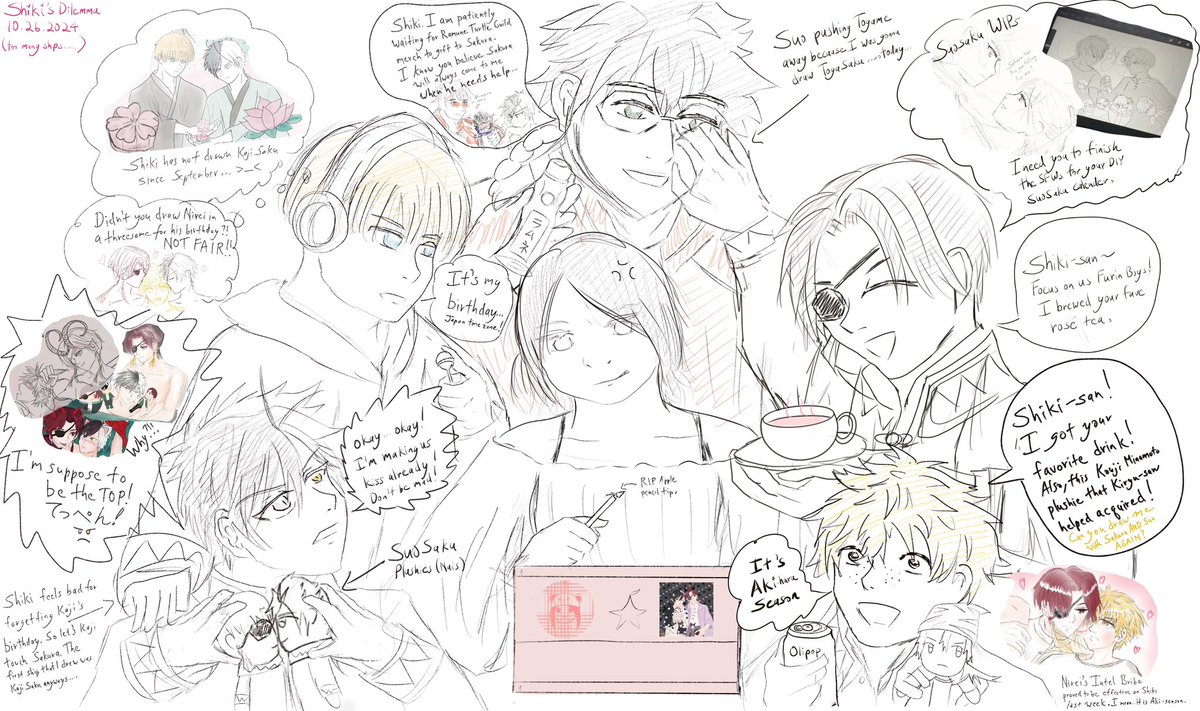 heartsofthedead's tweet image. Shiki’s WBK Brainrot on WIPs and shipping distractions…

#ウィンブレFA #WINDBREAKER #artistnotes #wipart #brainrot #toomanyships #ウィンブレ好きさんと繋がりたい