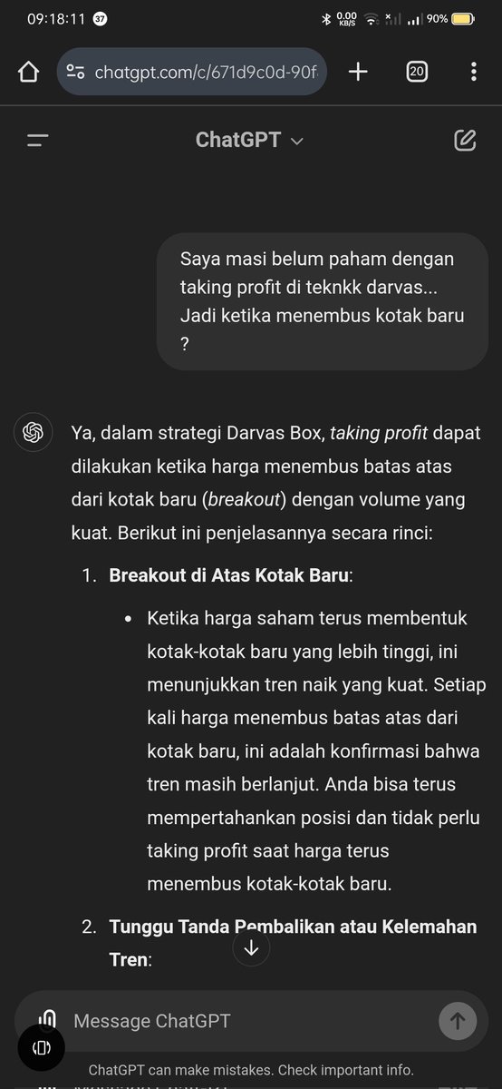 ertiaw's tweet photo. Belajar darvas ewat chatgpt...ehm https://t.co/KnpDDRMPHy