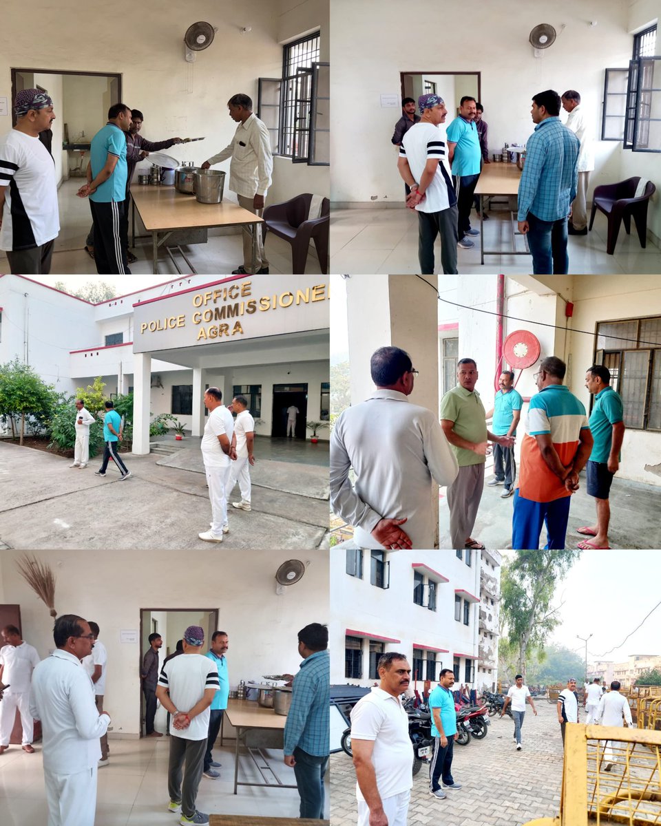 Agratraffic's tweet photo. #cpagra के निर्देशन में आज दि. 27/10/2024 को #AddlDcptraffic एवं सभी यातायात अधिकारियों/कर्मचारियों ने यातायात पुलिस लाइन में श्रमदान किया, बैरक मैस आदि को चैक किया गया।
@uptrafficpolice
@agrapolice https://t.co/EzQyZP6Jto