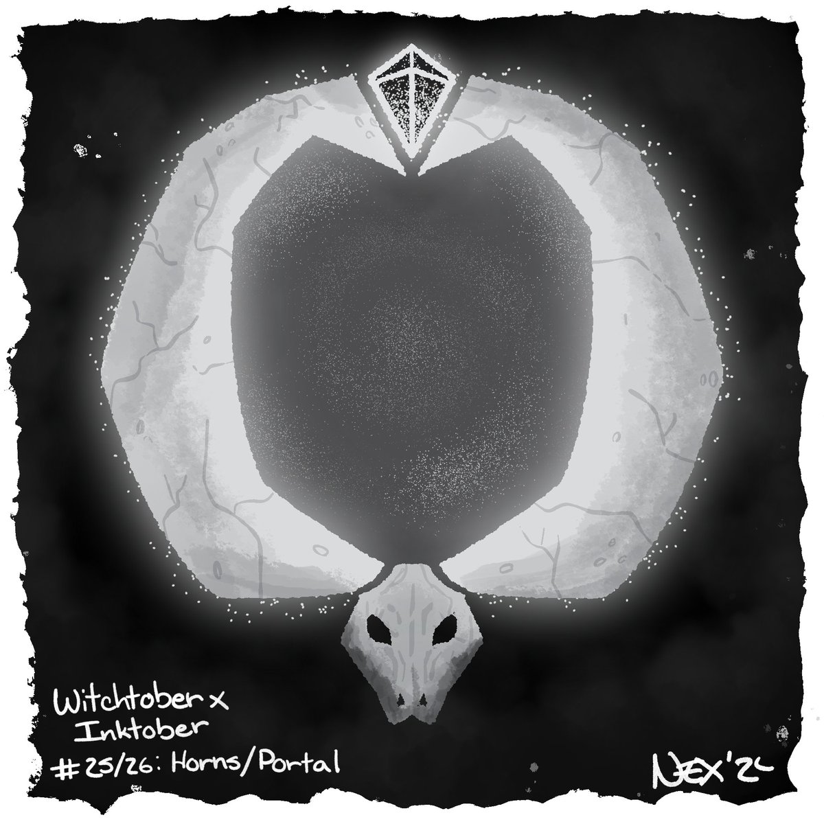 Witchtober/Inktober Day 25/26: Horns/Portal

I'm really happy with how this one turned out

#witchtober2024 #inktober2024 #inktober #witchtober