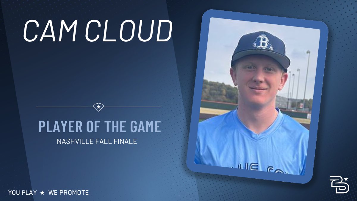 2D Sports Tennessee (@2dsportstn) on Twitter photo โญ๏ธPlayer of the Gameโญ๏ธ
Bluesoxbbsb (@Bluesoxbsb)
Cam Cloud (<a href="/camden_cloud/">Camden cloud</a>)
1-2, 1W, GS
#uncommitted #2D2025 #2DHitting โญ๏ธPlayer of the Gameโญ๏ธ
Bluesoxbbsb (@Bluesoxbsb)
Cam Cloud (<a href="/camden_cloud/">Camden cloud</a>)
1-2, 1W, GS
#uncommitted #2D2025 #2DHitting