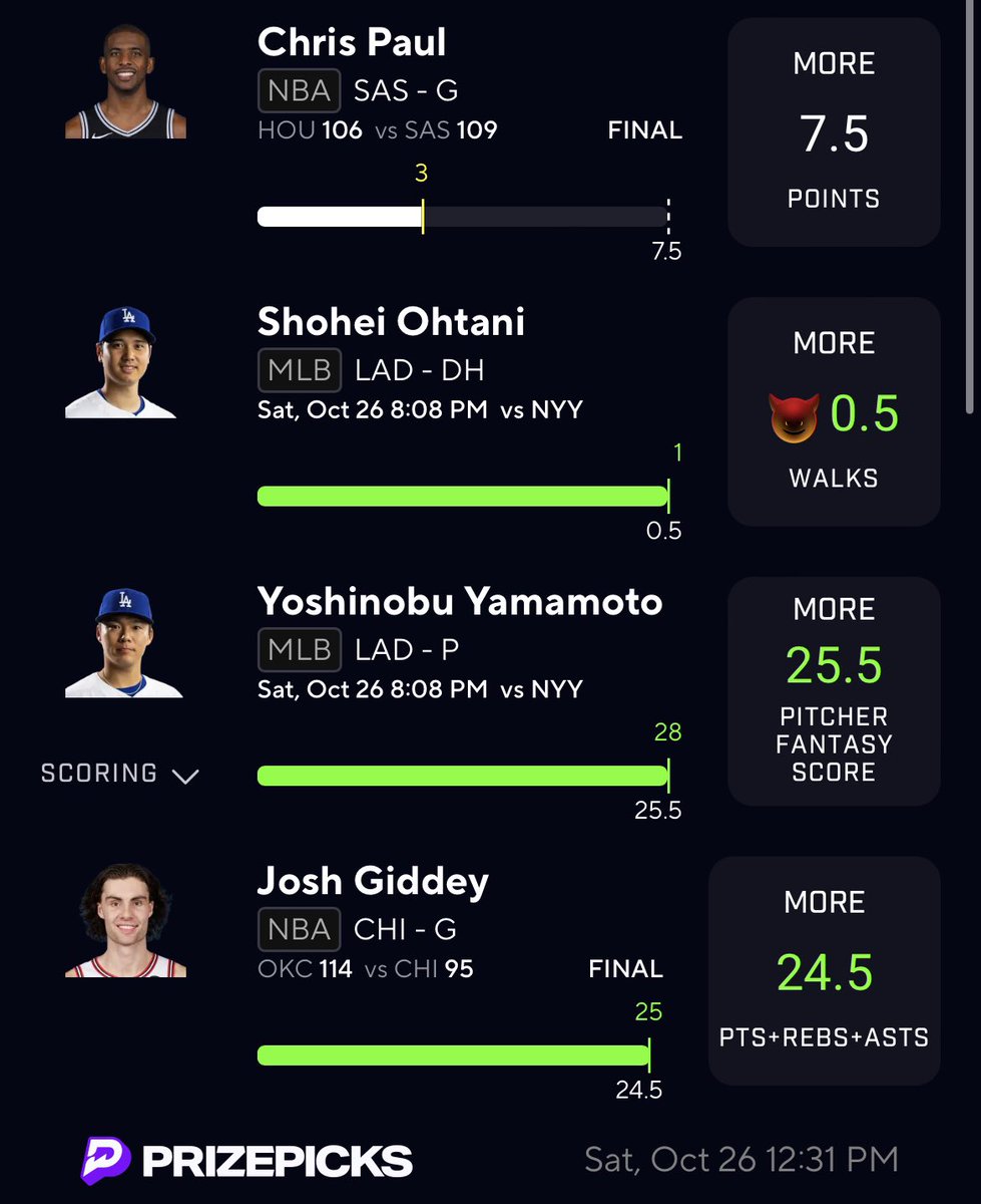 BreadmakerBets's tweet image. Prizepicks has the best promos!!!