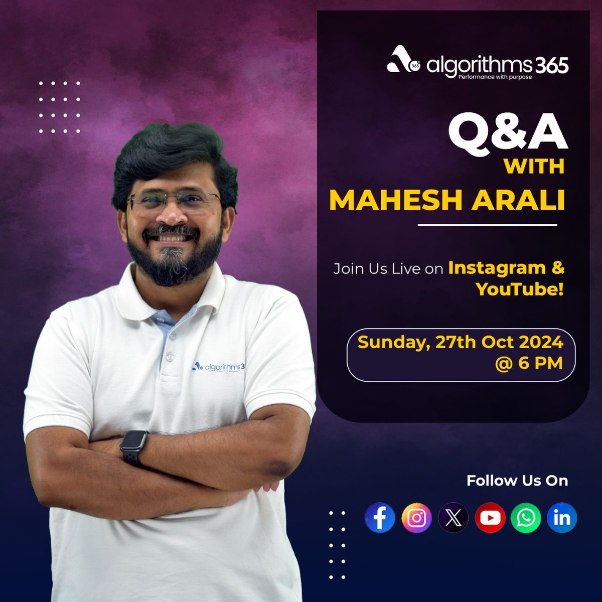 algorithms365's tweet photo. Get ready with your questions we'll be answering them all and solving your doubts!
Don't miss this opportunity!
#CodingJourney #QandA #Engineering #Kannada #placement #algorithms365 https://t.co/UqyrhUITb5