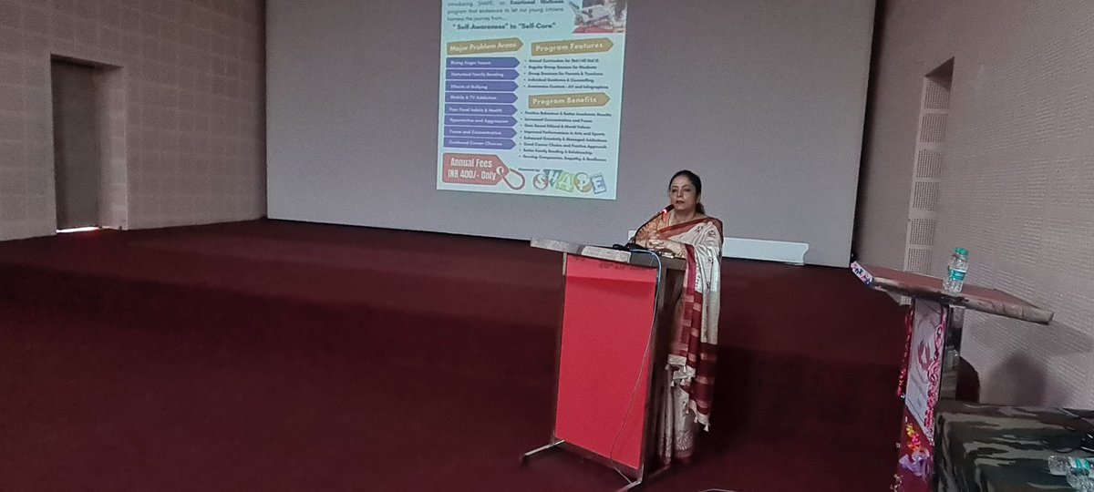 apsfazilka's tweet photo. On 26th Oct 2024 an interactive session was organised by Army Public School Fazilka in collaboration with Mahadevsath Technology Pvt Ltd on
 " MENTAL WELLBEING AND ITS IMPACT ON OUR LIVES".
Strategies of self care and improving the mental health of our students was discussed. https://t.co/xO60dIsm45