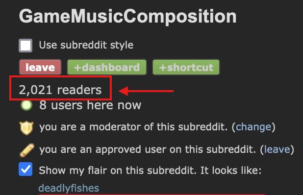 My small Game Music Subreddit community has reached 2k members! Come hang out with us in our new discord for all things Game Music and Audio! discord.gg/JH2N48ufT3 // #gamemusic #gameaudio #gamedev #composers