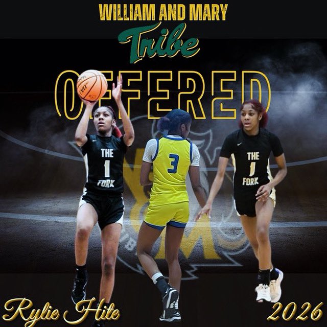 Rylie Hite (@ryliehite5) on Twitter photo Blessed to receive an offer from William & Mary <a href="/WMTribeWBB/">William & Mary Tribe Women's Basketball</a> #AGTG 🙏🏽 Blessed to receive an offer from William & Mary <a href="/WMTribeWBB/">William & Mary Tribe Women's Basketball</a> #AGTG 🙏🏽