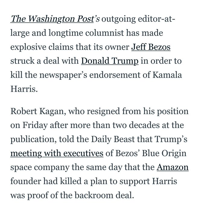 bullriders1's tweet photo. Quid Pro Quo 🦧 #BezosFascistBootlicker #WaPoMeltdown https://t.co/Q1bIUsrFr8