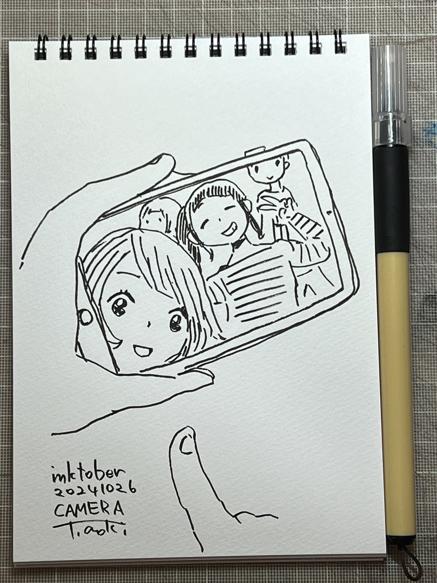#inktober #inktober2024 #kuretake_inktober2024
#インクトーバー
10/26 CAMERA 