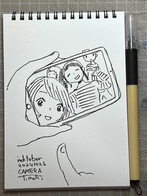 #inktober #inktober2024 #kuretake_inktober2024
#インクトーバー
10/26 CAMERA 