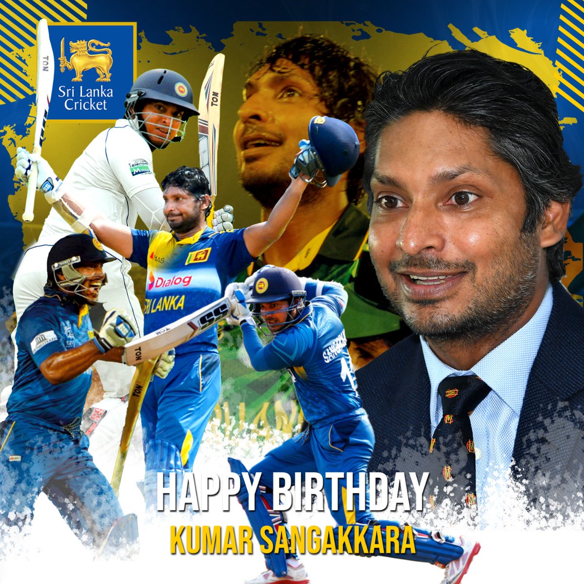 Sangakkara_fans's tweet photo. Wishing a very Happy Birthday to our hero @KumarSanga2 🎂🎉 We love you always sir ❤️❤️ https://t.co/AEQdO5CiTg
