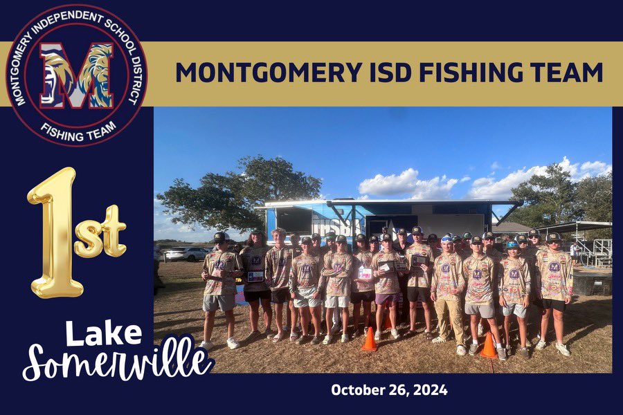 After the first 3 Tournaments of the Fall Season, the MISD FISHING TEAM is now in sole possession of First Place in the Texas High School Bass Association Houston Division.