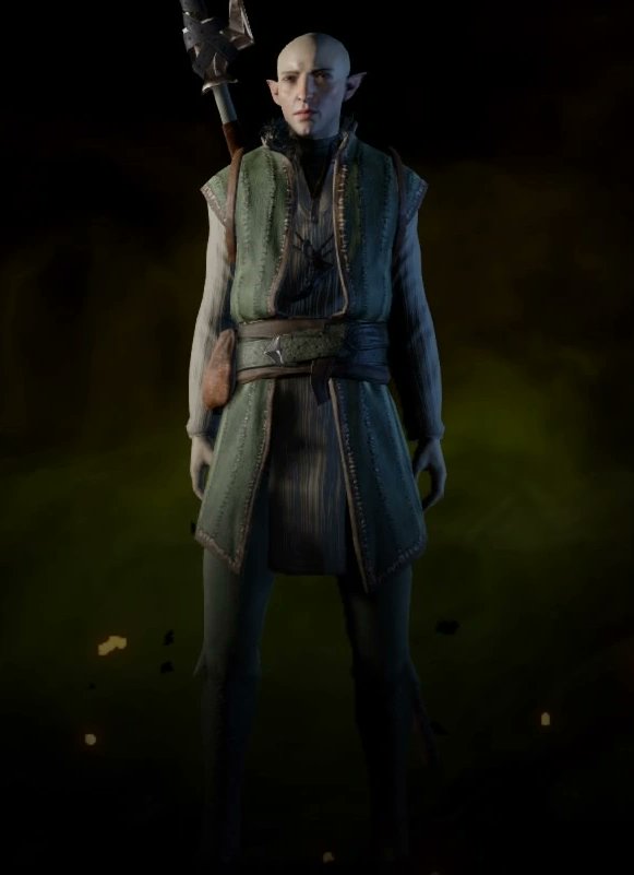 in hindsight it's kinda obvious that there was something going on with solas coz he has WAY too much confidence in himself while wearing this outfit