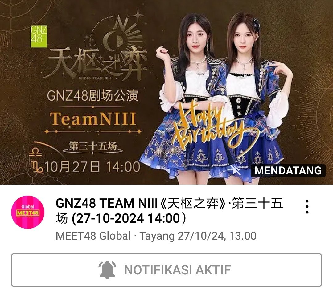 __luvbie6's tweet photo. Semangat todayyy!🔥

#GNZ48 #TeamNiii https://t.co/j5OCGAzP3Y