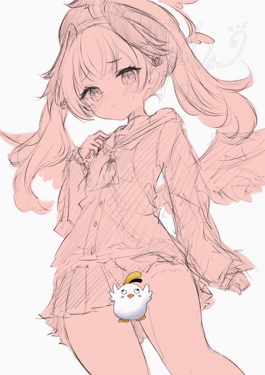 下江コハル(ブルアカ) 「」|れふぃのイラスト