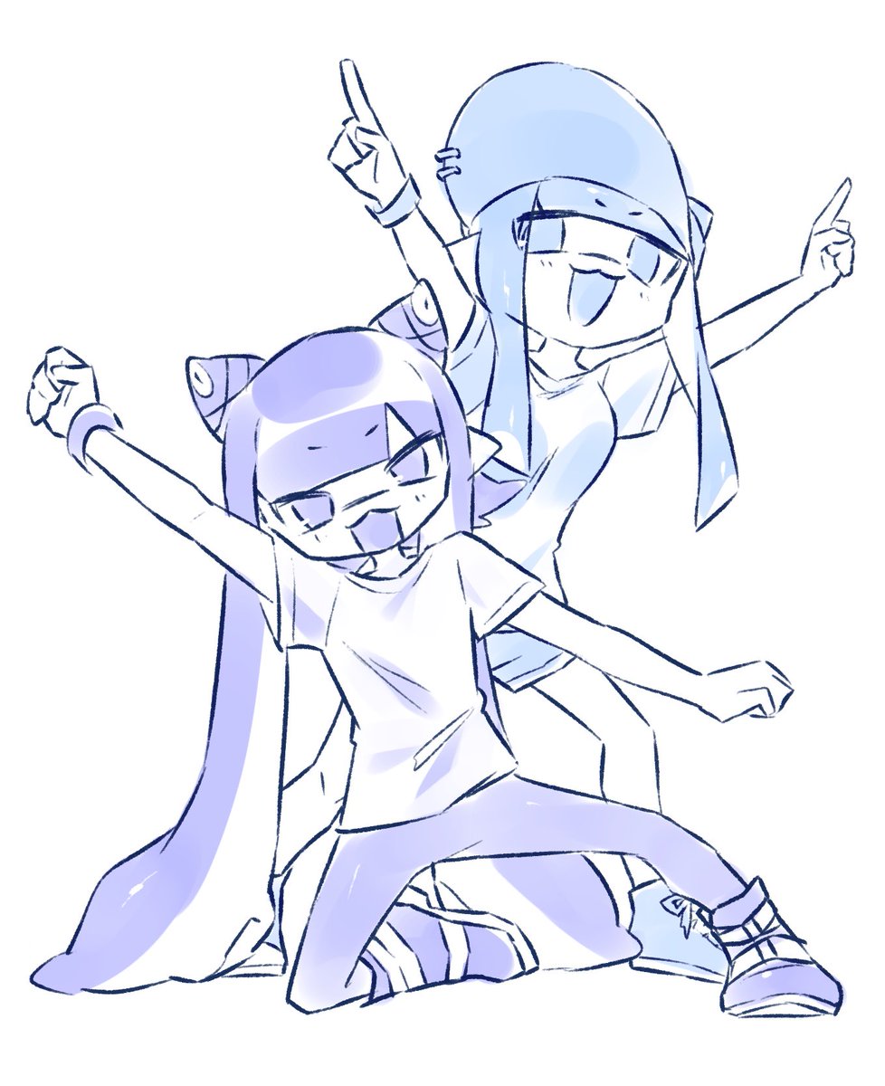 イカガール(スプラトゥーン) ,インクリング 「」|VAZ🐺💙のイラスト