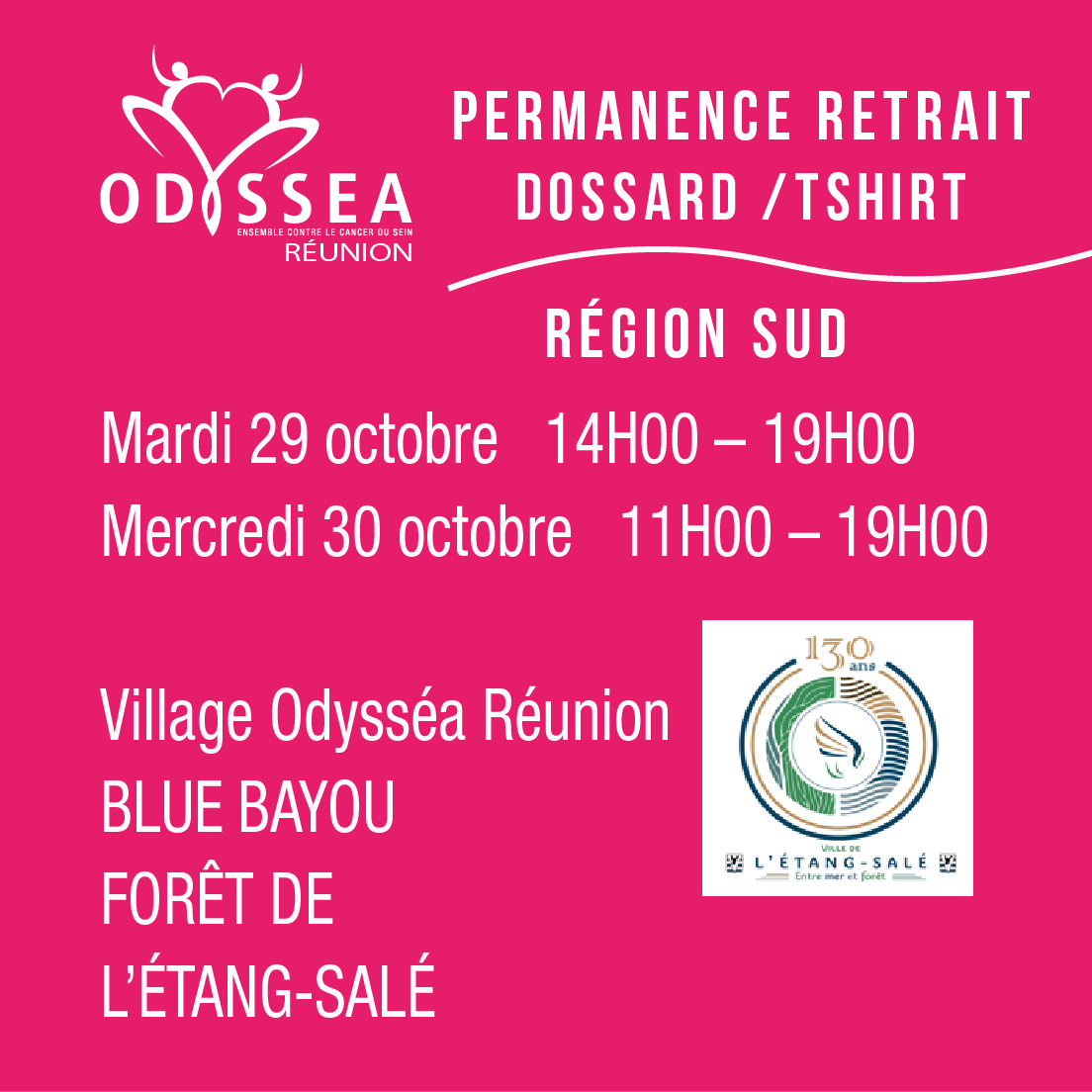 RunOdyssea's tweet photo. 🌹DERNIÈRES Permanences  Retrait dossards/tee-shirt ODYSSÉA RÉUNION @runodyssea 🌹 Village Odysséa Réunion - Forêt de l'Étang-Salé 
🔥20 000 inscrits !! les inscriptions sont closes 
⚠Aucune inscription aucun retrait dossard/teeshirt possible sur l'évènement #OdysseaRéunion https://t.co/IRPzi0divn
