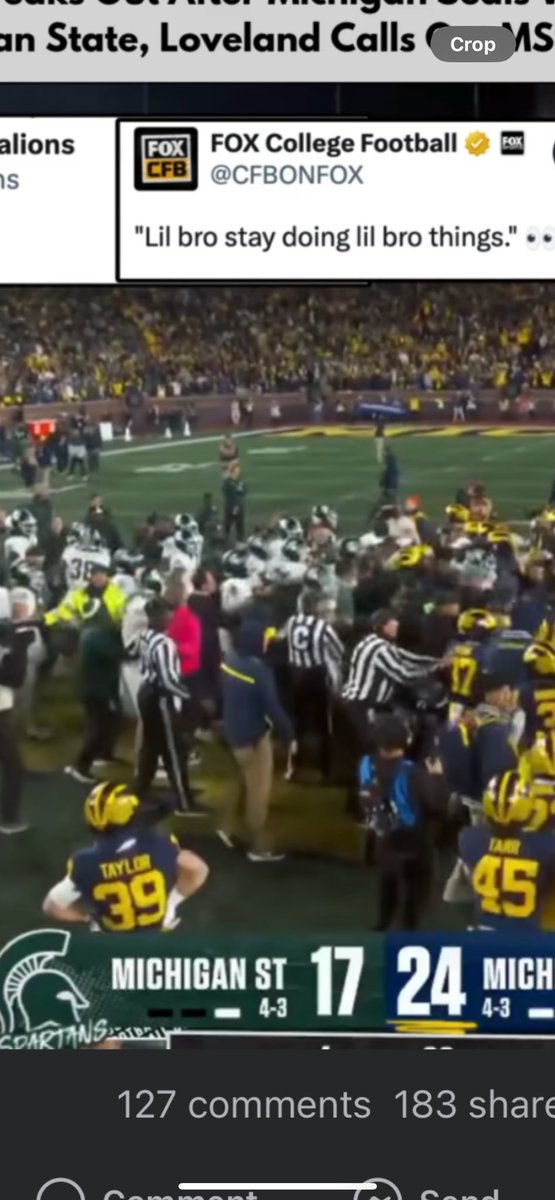 dmccoy48's tweet photo. @sbell021 39 striking the Paul Bunyan pose in the middle of the skirmish is legendary.. https://t.co/f73x9BNln7