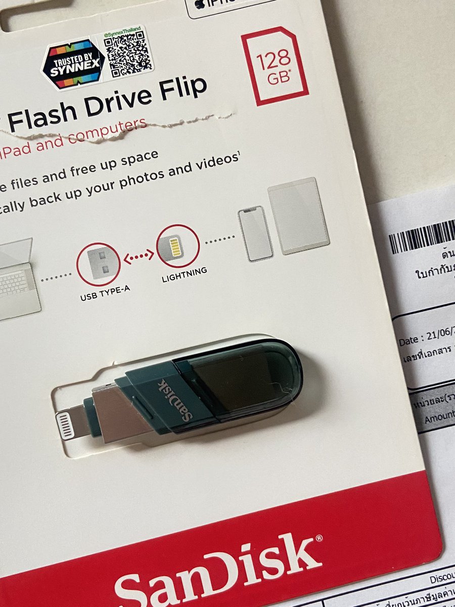 barbieinjun's tweet photo. ส่งต่อแฟลชไดรฟ์ Sandisk 128GB
𐙚 price : 890฿ free shipping  ( จาก 1,390฿🥹 ซื้อมาเก็บคลิปตอนคอนน้องดรีมแต่จะซื้อเครื่องใหม่เลยไม่ได้ใช้ค่ะ 🫶🏻)

★ ซื้อจาก it city ค้าบ + มีใบเสร็จรับเงินตามภาพ

#ส่งต่อเครื่องเขียน #ตลาดนัดรวมด้อม #ตลาดนัดnctdream #ตลาดนัดnct #ตลาดนัดอซท https://t.co/44ltX12JeZ