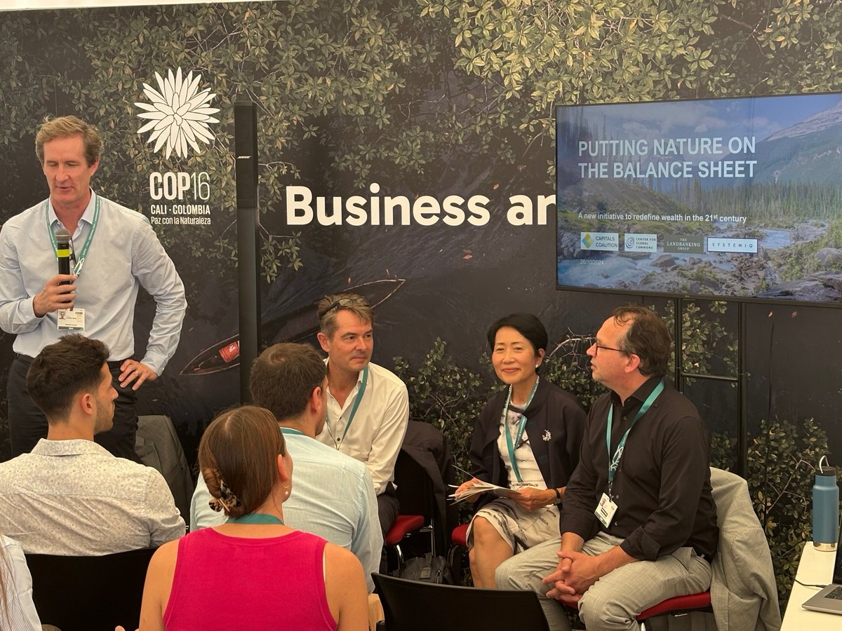"We need a radical collaboration to chart a roadmap for Putting Nature on the Balance Sheet." 🌿🍃#COP16Colombia, Nature on the Balance Sheet roundtable. With <a href="/SYSTEMIQ_Ltd/">Systemiq</a>,<a href="/TheLandbanking/">The Landbanking group</a>, <a href="/CapsCoalition/">Capitals Coalition</a> and the Center for Global Commons (CGC).