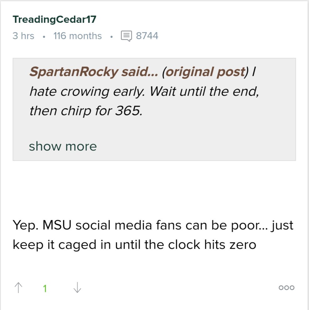 RCMB becoming self-aware?