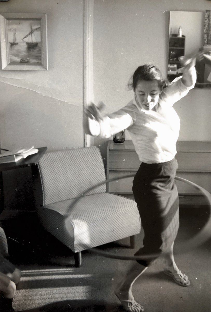 Thinking of my mother today. Part of me is still the 4 year old watching mesmerised as she mastered the HulaHoop.