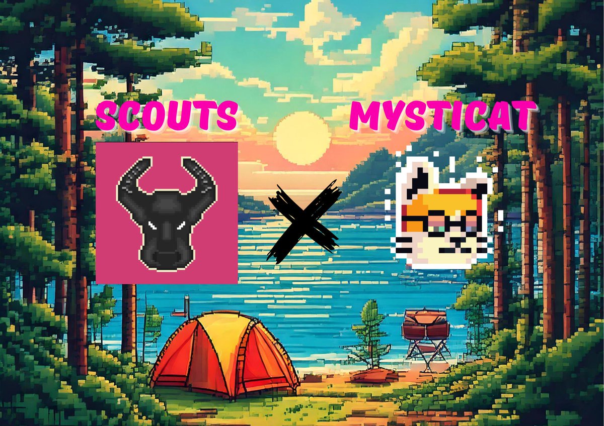 🎉 Mysticat x SCOUT 

To celebrate our collaboration with SCOUT, we’re giving away 5 OG Spots and 10 Whitelist Spots! Don’t miss your chance to get early access and special perks.

To Enter:

- Follow <a href="/mysticatnft/">Mystiverse || Upcoming Mystifrog</a>  and <a href="/pixelatedscouts/">Scouts</a>  on Twitter
- ♥️ +♻️
- Tag 3 friends