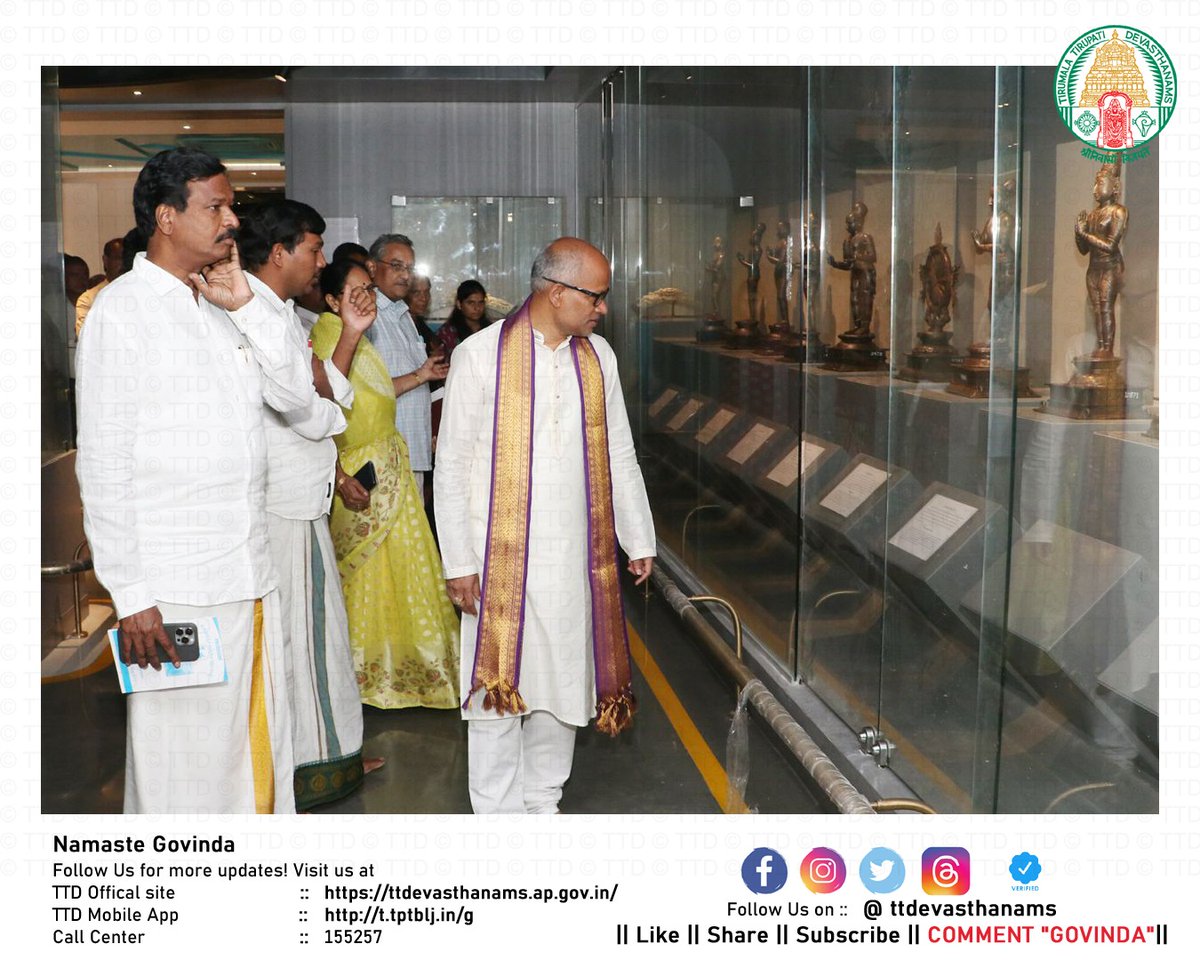 TTDevasthanams's tweet photo. TTD Additional EO Sri Ch Venkaiah Chowdary inspected the ongoing development works of SV Museum in Tirumala on Saturday, urging officials to expedite completion for devotees.
#TTD #Tirumala #SVMuseum #Devotees https://t.co/YqxqhxF2MP