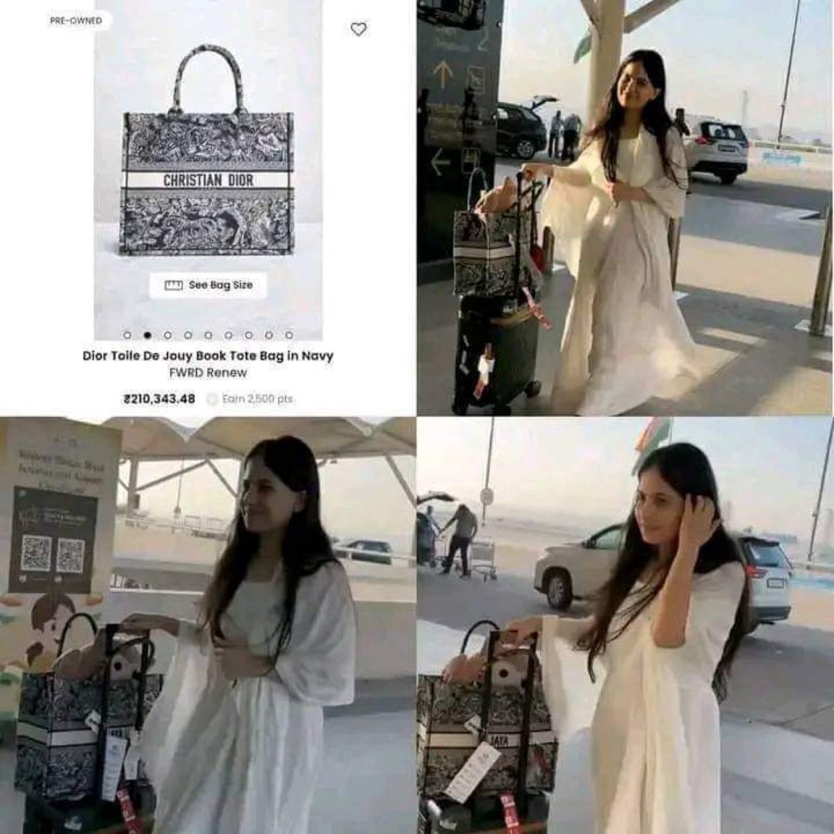 newsnetmzn's tweet image. मोह माया त्याग दो"  कहने वाली कथावाचक "जया किशोरी", #ChristianDIOR" का 2लाख रूपये से उपर वाला बैग प्रयोग करती है जोअपने प्रोडक्ट्स में गाय की चमड़ी का खूब प्रयोग करती है. #viralshort