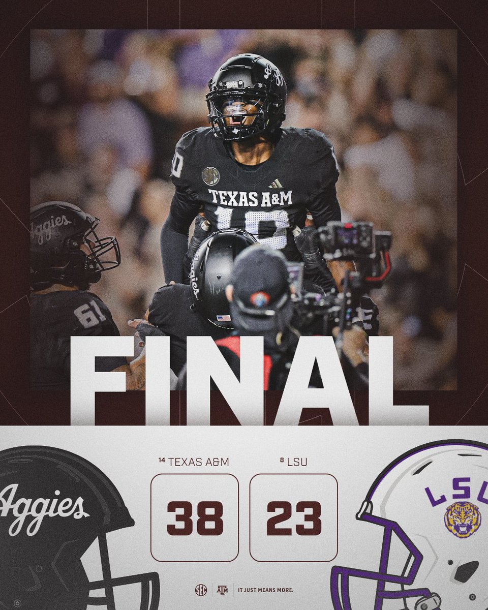 ALONE AT THE TOP 📈

<a href="/AggieFootball/">Texas A&M Football</a> x #SECFB