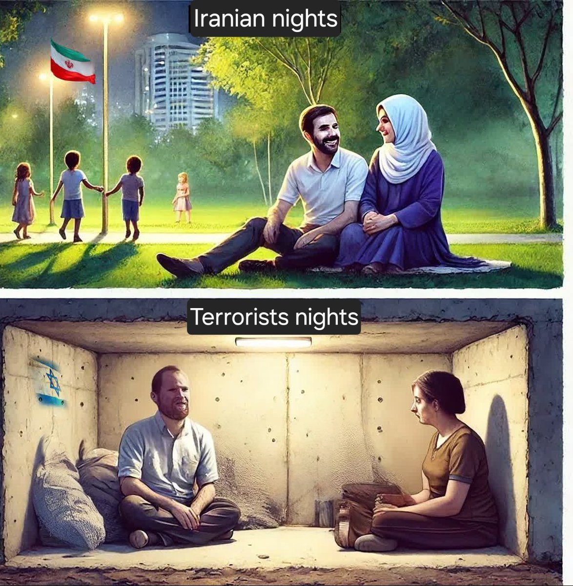 AhmadRafe8's tweet photo. ایران عزیز 🇮🇷
شما بترسید(اسرائیل) ما زندگی می کنیم در آرامش. https://t.co/7xMohzTopM