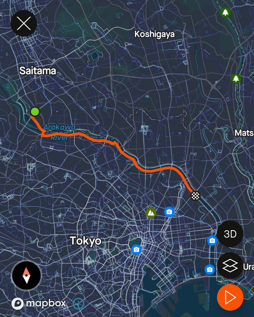kevinamontalvo's tweet photo. We completed our last Long Run in Japan for this trip! 

2hr run 🐰🐐☺️

The Arakawa River is my favorite path to run on this earth 🌐

It goes on forever, and you're surrounded by athletes of all ages engaged in multiple sports. So peaceful yet so active. 

48 houts until 🗽! https://t.co/9hvKlcOBlr