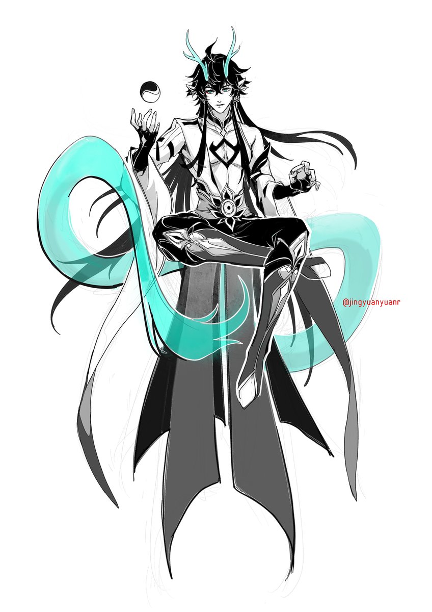 🌕🍶 #Danheng imbibitor lunae 
Fulfilling the poll from a while back :3 I'm getting the hang of this sketchier style~