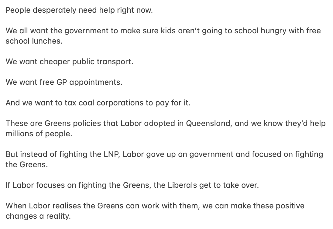 Adam Bandt tweet media