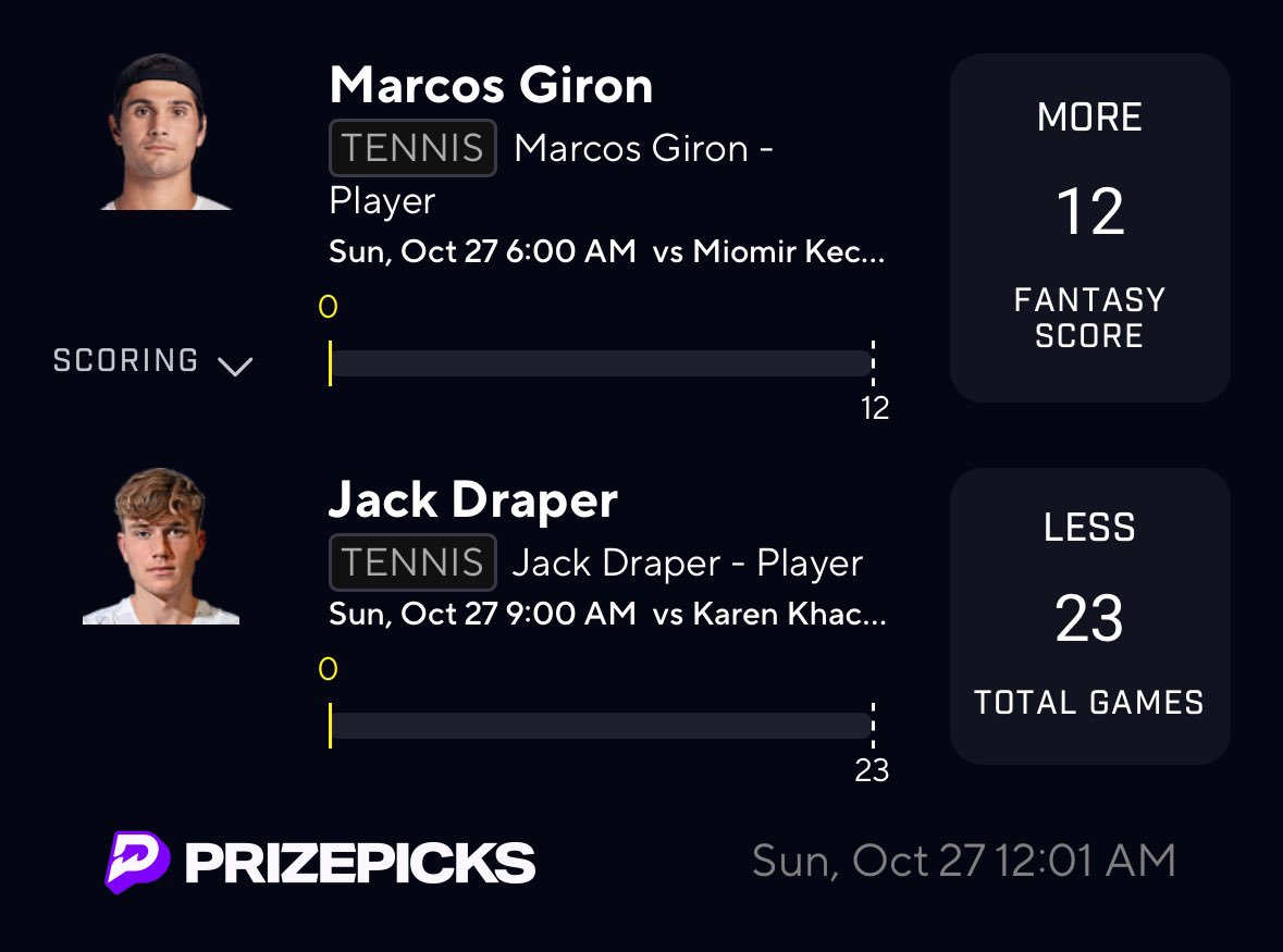 Sunday Tennis 🎾 PrizePicks 3X

$100 to 5 Ppl that LIKE &amp; RT If We WIN! 🫵🏼

REPLY with Betslip if you’re RIDING 🔥

Use Link Below for $50 Free Bet👇
prizepicks.onelink.me/FjtC/jsujjs4v