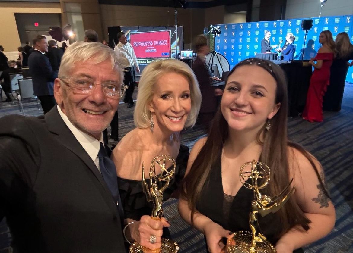 Spent an AMAZING day with <a href="/emmymidam/">NATAS Mid-America EMMY Awards</a> and <a href="/bakagi/">Brett Akagi</a>! Also got to see the ever so wonderful <a href="/susanhiland/">Susan Hiland</a> win an Emmy with her partner in crime <a href="/JDuke64/">jon haiduk</a> for their incredible work with <a href="/nkcschools/">NKC Schools</a>. Thank you all for this opportunity, I hope to be back for an award one day🤞🏼