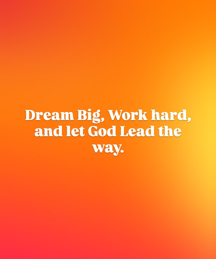 enox254's tweet photo. Dream Big, Work hard, and let God Lead the way. https://t.co/YUdksqbUJu