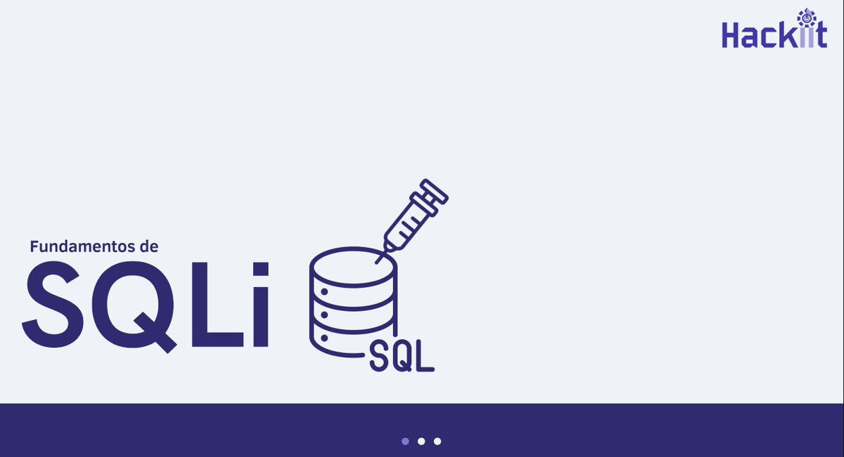 hackiit_ugr's tweet image. El pasado martes 15 de octubre se llevó a cabo en la @ETSIIT_UGR el primer taller de este curso 2024/25: "Fundamentos de SQLi 💉" impartido por Cristóbal Merino y Mario Castro (@mariooo_02).
A lo largo del curso se seguirán realizando más talleres relacionados con #HackingWeb.