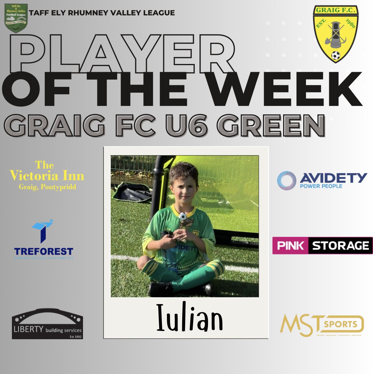 GraigFC1's tweet photo. Our U6’s were back in action yesterday.

Plenty of fun had and some impressive individual performances

POTW

Graig FC Yellow- Saylor

Graig FC Green- Iulian 

💛💚💛💚 https://t.co/6gOMD69eA3