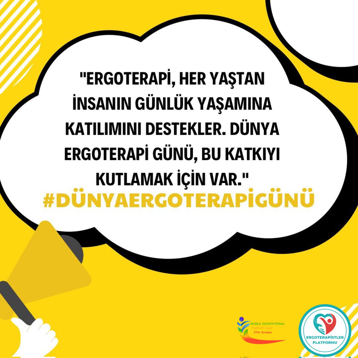 ergesraa's tweet photo. #DünyaErgoterapiGünü 
@saglikbakanligi https://t.co/fBwAtpyHxZ